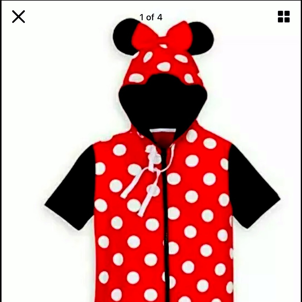 DISNEY MINNIE MOUSE LADIES ONESIE